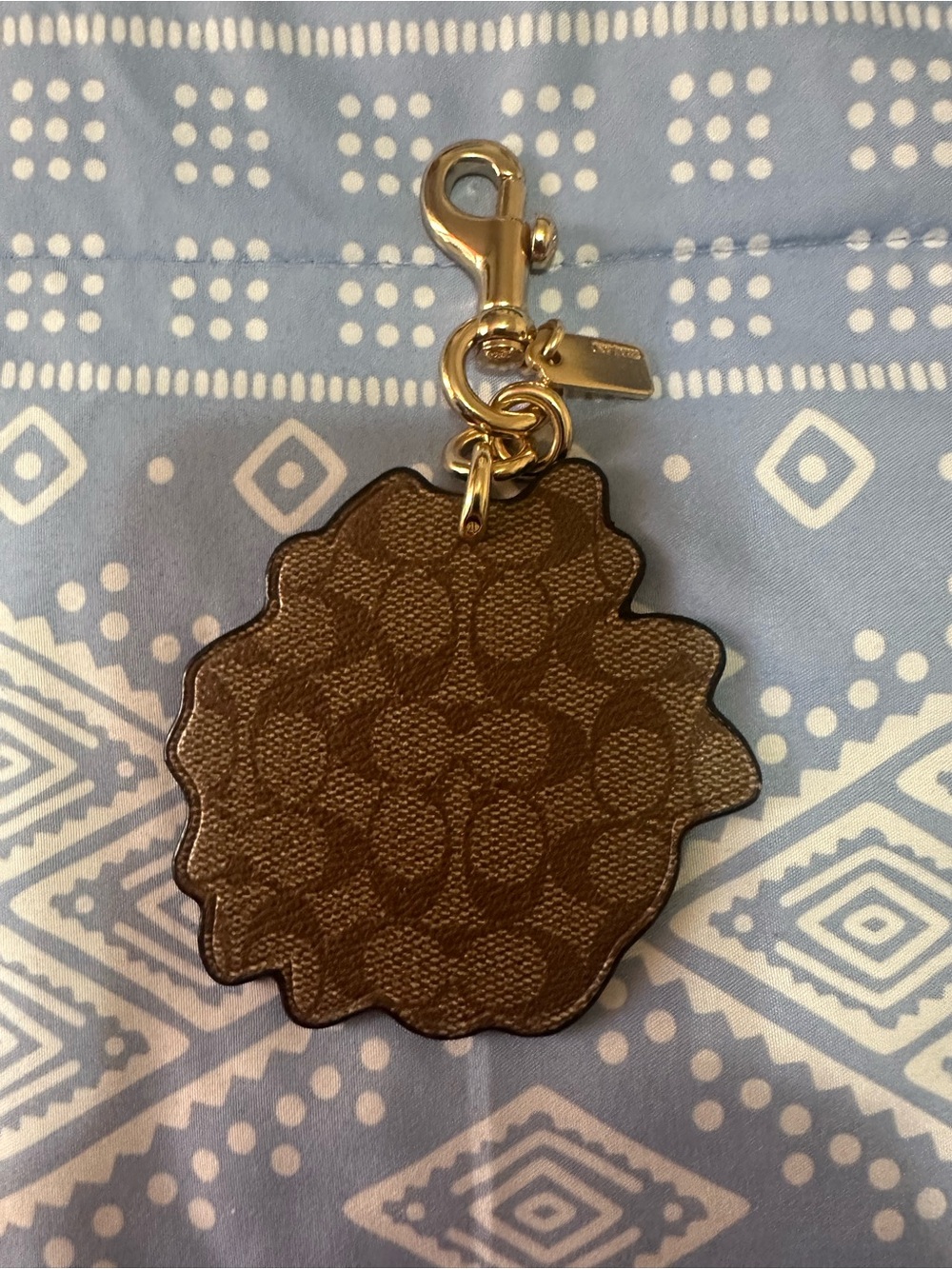 Coach Floral & Logo Charm Set in Pink, Red, Green, Gray, Gold - Picture 11 of 12